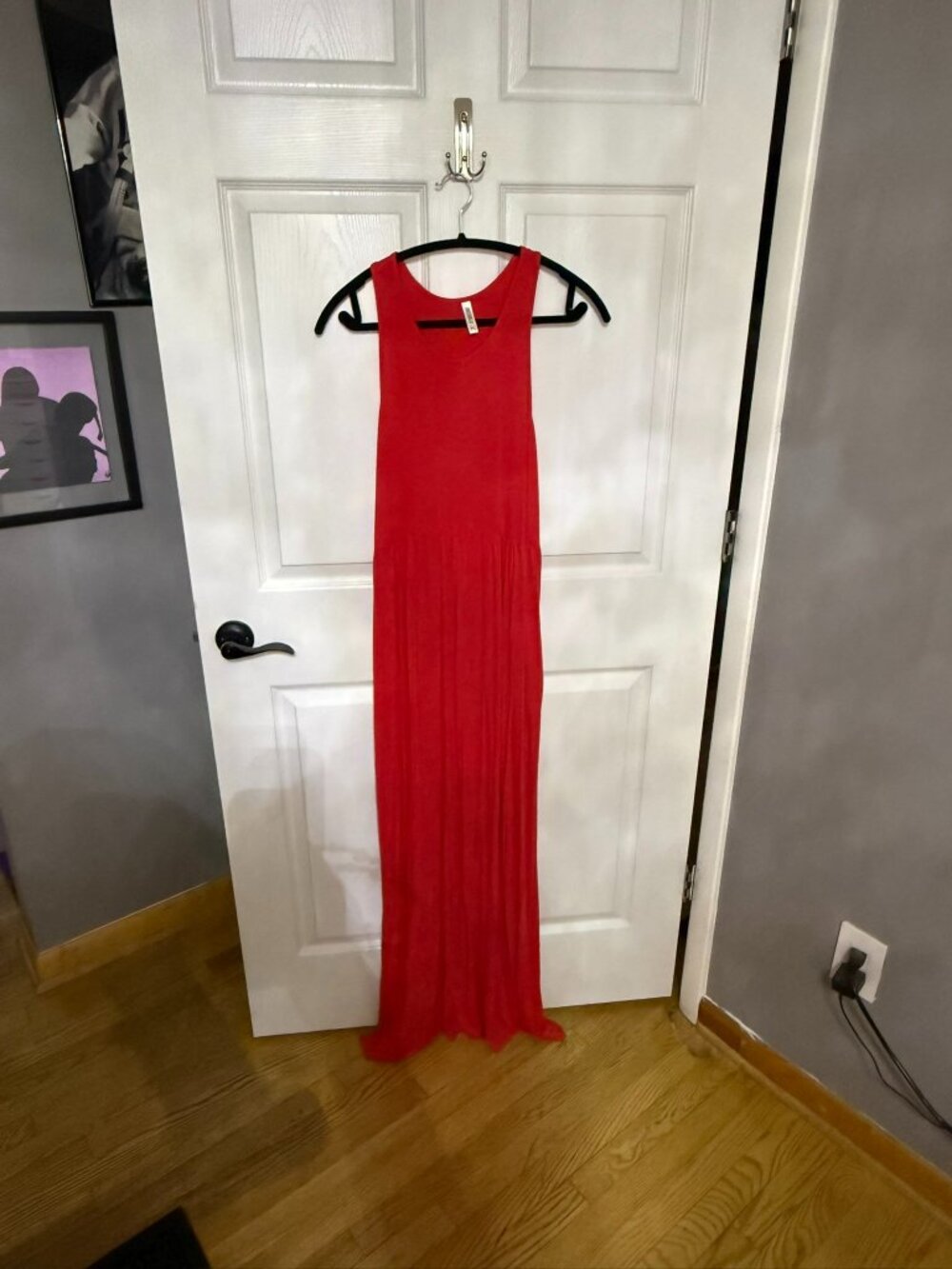 Grecerelle Red Sleeveless Maxi Dress